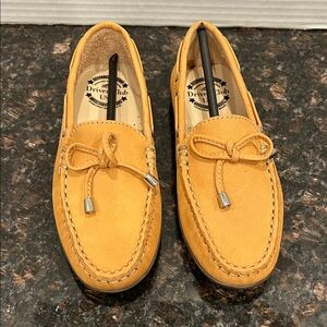 Driver Club USA Tan Leather Kids Loafers